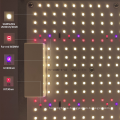 Panel LED de cambio de model modelable. Luz de cultivo